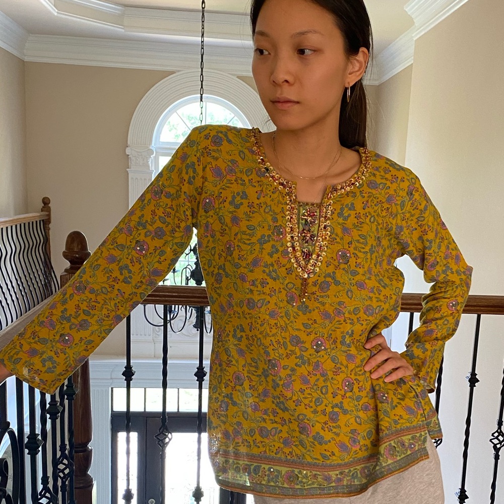 Vintage paisley patterned top - Picture 2 of 2